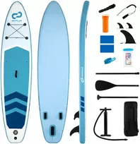 Promotions Pripučiamas stovimas irklentės lenta 335x76.2x15.2 cm tamsiai mėlyna
