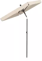 Promotions Lauko skėtis 200x130x245 cm, smėlio spalvos, poliesteris