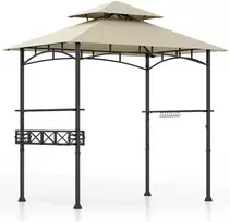 Lauko baldų komplektas Promotions Grilio pavėsinė 243,8x152,4x249 cm Smėlio spalvos