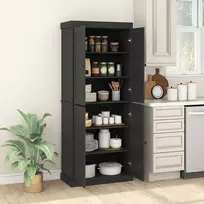 Promotions Virtuvės spintelė 76x40x185 cm Juoda Saugykla