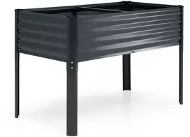 Promotions Pakelta daržovių lysvė 116.8x61x78.7 cm Pilka metalinė