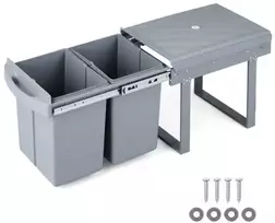 Promotions Šiukšlių dėžė 50.5x33.5x41 cm Pilka Atliekų rūšiavimas