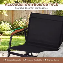 Promotions Supamasis suolas 74x115x84 cm Pilkas metalas, audinys, ąžuolo mediena