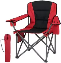 Lauko baldų komplektas Promotions Stovyklavimo kėdė 97,5x63x99 cm Raudona Sulankstoma