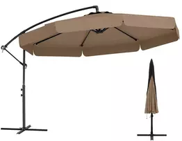 Promotions Lauko skėtis 305x250 cm, riešutmedžio spalvos