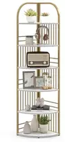 Promotions Kampinė lentyna 42x42x181,5 cm balta metalinė konstrukcija