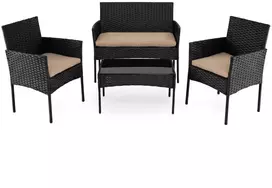 Promotions Sodo baldų komplektas 98x59,5x81 cm Chaki rotangas