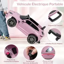 Promotions Elektrinis vaikiškas automobilis Aston Martin 105x62x52 cm rožinis