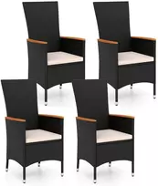 Promotions Sodo fotelių komplektas 62x58x107 cm, smėlio spalvos, rotangas