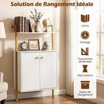 Promotions Sieninė spintelė 53x29,5x96 cm Balta Metalinė konstrukcija