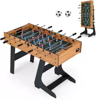 Promotions Stalo futbolo stalas Sulankstomas 122x61x81 cm Natūralus Erdvę taupantis