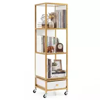 Promotions Knygų lentyna 30x30x111 cm Balta metalinė konstrukcija