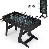 Promotions Stalo futbolo stalas Sulankstomas 122x61x81 cm Juodas