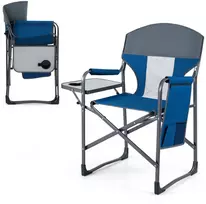 Lauko baldų komplektas Promotions Stovyklavimo kėdė 82.6x49.5x101.6 cm Tamsiai mėlyna Sulankstoma