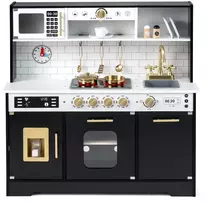 Promotions Žaidimų virtuvėlė 85.1x29.2x87.6 cm Juoda mediena