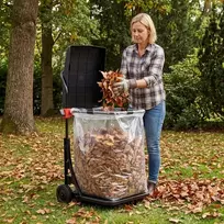 Promotions Šiukšlių maišų laikiklis 52x49x94 cm juodas metalinis laikymas