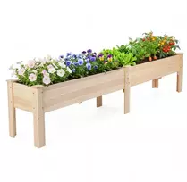 Promotions Pakelta daržo lysvė 240x43,5x51,5 cm natūralaus eglės medžio