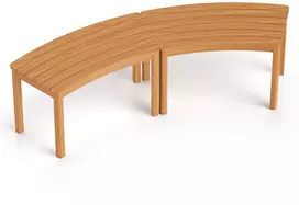 Lauko baldų komplektas Promotions Suolas Išlenktas Akacijos Medis 38.1x78.7x45.7 cm Natūralus