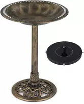 Promotions Paukščių vonelė su saulės fontanu 50x50x72 cm bronzinė lauko dekoracija