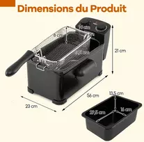 Promotions Giliai keptuvė 56x23x21 cm Juodas metalas