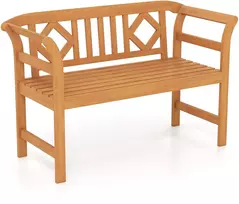 Lauko baldų komplektas Promotions Lauko dvivietė sofa 119.4x50.8x78.7 cm natūrali mediena