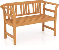 Lauko baldų komplektas Promotions Lauko dvivietė sofa 119.4x50.8x78.7 cm natūrali mediena