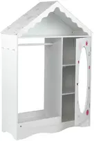 Promotions Vaikiška rūbų laikymo spinta su veidrodžiu 85x30,5x120,7 cm balta MDF