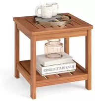 Promotions Šoninis staliukas 45.7x45.7x44.5 cm Natūrali masyvo mediena