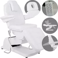 Habys Elektrinis kosmetologinis krėslas Velora PRO 4 Touch Core, baltas