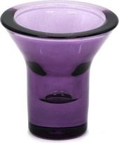 Born in Sweden Žvakidė klasikinei žvakei Lumi 8 cm, permatoma violetinė