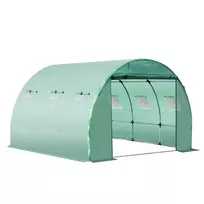 Šiltnamio plėvelė 9 m², tento matmenys 3x 3 x 2 m, anti-UV vandeniui atsparus, Žalias
