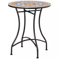 Sodo staliukas, mozaikinis apvalus bistro staliukas Ø60 cm