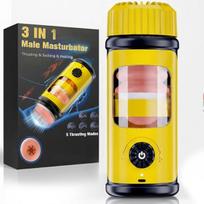 Automatinis vyrų masturbatorius su teleskopine funkcija ir šildymu B38