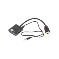 Laidas-perėjimas HDMI - VGA + AUDIO