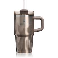 Stanley Quencher H2.O Fluted Tumbler nerūdijančiojo plieno puodelis su šiaudeliu mažas Pale Gold Shine 590 ml