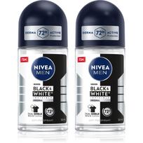 NIVEA MEN Black & White Invisible Original rutulinis antiperspirantas ekonomiška pakuotė