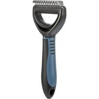 Trixie Fur detangler, Grėblys susivėlusiam kailiui, plastm.-metal., 7x18 cm, 1 vnt.