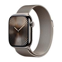 Watch Apple Watch Series 10 GPS + Cellular 42mm Natural Titanium Case with Sport Band S/M - Natural Mil | MWXF3QL/A | 195949566172