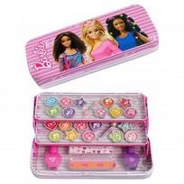 Barbie Makeup Tin with 3 Folding Trays Dekoratyvinės kosmetikos vaikiškas rinkinys  1 vnt. Barbie Makeup Tin with 3 Folding Trays Dekoratyvinės kosmetikos vaikiškas rinkinys 1 vnt.