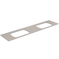 Darbo paviršius Kame Universal HPL, 2 Movado kriauklėms 200cm Smėlio akmuo HPL WP/20-3/H15-P2-D
