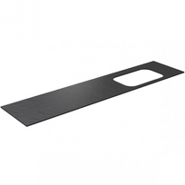 Darbo paviršius Kame Universal HPL, Movado kriauklei 200cm dešinė pusė Black lava HPL WP/20-3/H17-P2-R