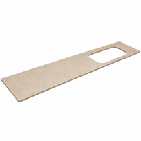Darbo paviršius Kame Universal HPL, Movado kriauklei 200cm dešinė pusė Earth stone HPL WP/20-3/H18-P2-R