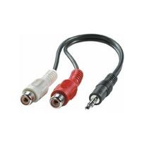 Kabel Value Jack 3.5mm - RCA (Cinch) x2 0.2m Black (11.99.4340) | 11.99.4340 | 7611990146215