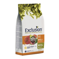 Exclusion Mediterraneo maistas šuniukams su jautiena, M, 12 kg