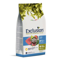 Exclusion Mediterraneo maistas šunims su tunu, M, 3 kg