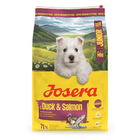 Josera Mini Junior Duck&Salmon sausas maistas šunims, 10 kg
