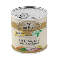LandFleisch konservai šuniukams su vištiena, antiena ir bulvėmis, 800 g
