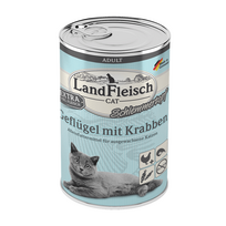 LandFleisch konservai katėms su paukštiena ir krabų mėsa, 400 g