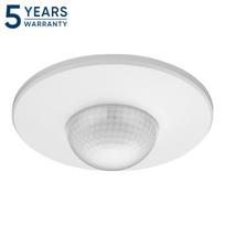 Apsaugos sistemos // Judesio jutikliai // Czujnik ruchu i obecności 360°, IP20, 2000W, 3 sensory, regulacja zasięgu -3m-20m, biały