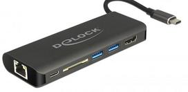DeLOCK 87721 laptop dock/port replicator USB 3.2 Gen 1 (3.1 Gen 1) Type-A Black